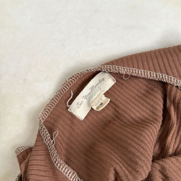 See You Monday Chocolate Body Con Dress Boho Small - Picture 6 of 6